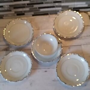 Heirloom Solar Queen Deluxe saucers and cup